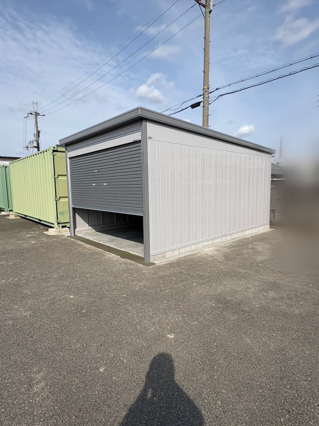 シャッター倉庫設置工事